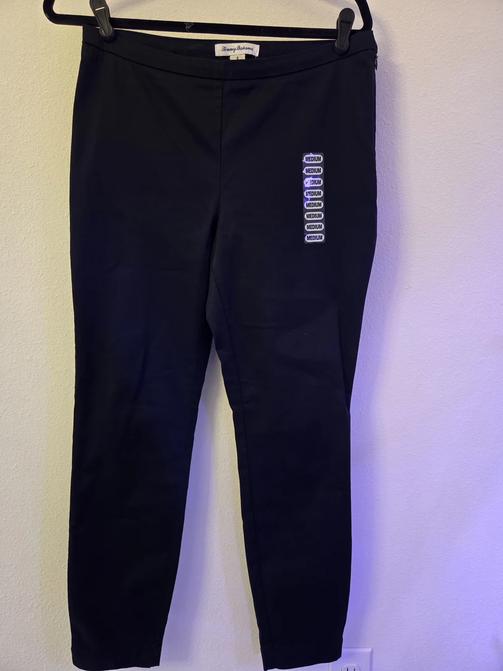Tommy Bahama Black Pull-On Ankle Pants - Picture 2 of 5